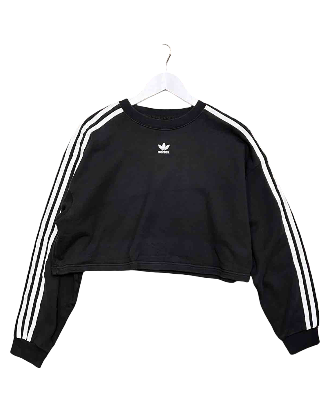 Size S | Adidas Originals Cropped 3-Stripe Jumper
