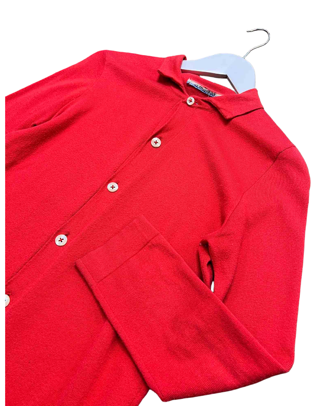 Size M | 45rpm Red Knit Shirt Cardigan