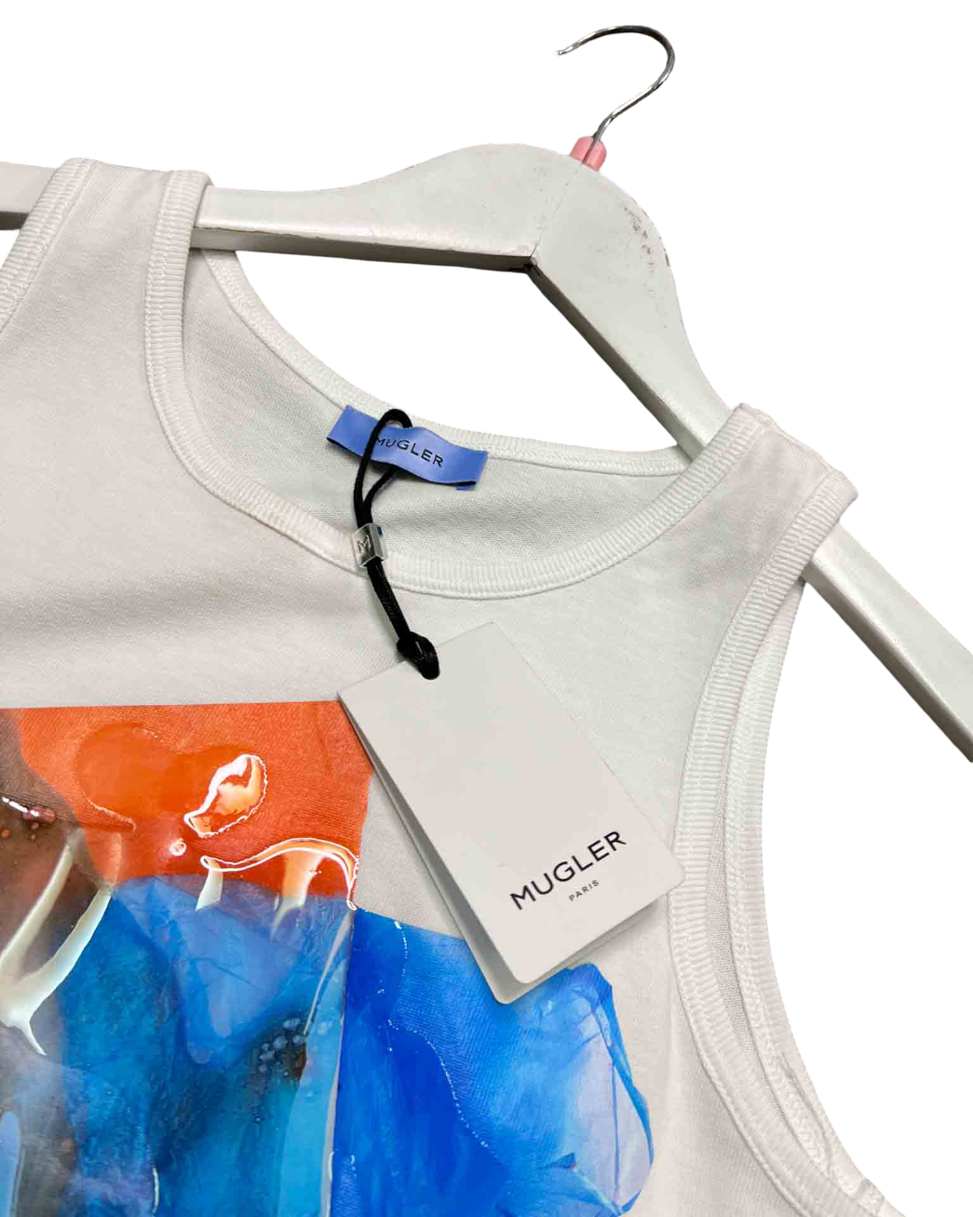 Size M | Mugler 1000 Blanc Optique Top NWT