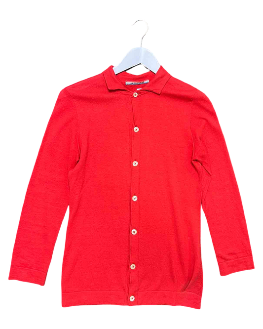Size M | 45rpm Red Knit Shirt Cardigan