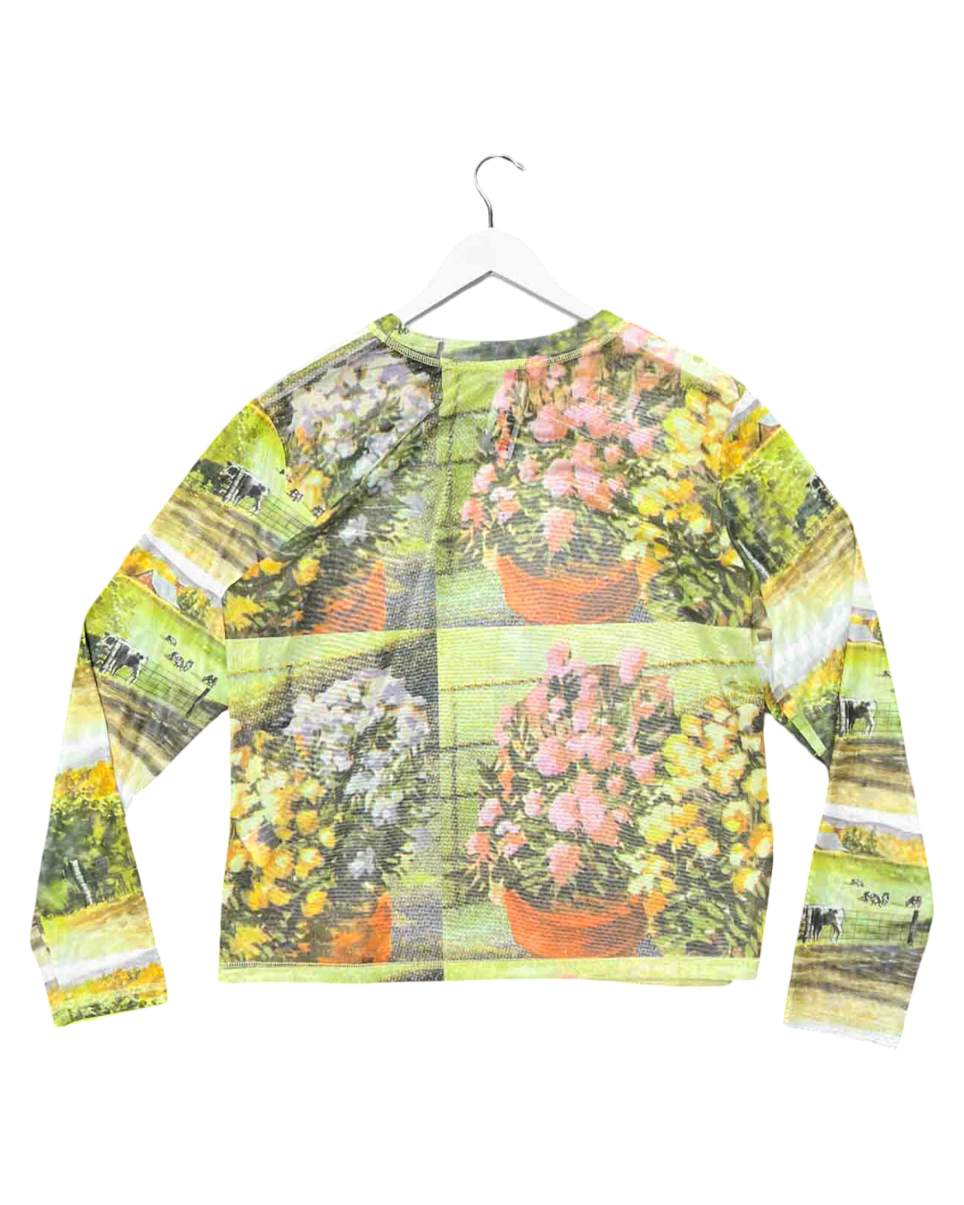 Size XL | Variety Hour Golden Farm Field Mesh Top