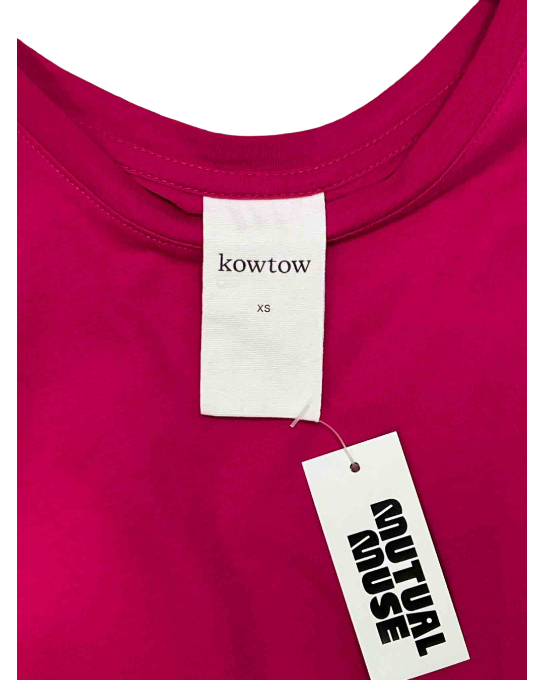 Size XS | Kowtow Magenta Light Curve Midi Dress