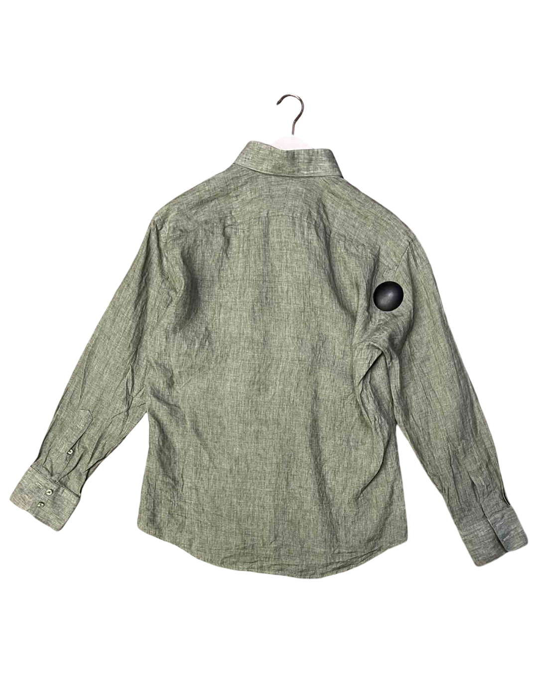 Size M | Godwin Charli Green Linen Shirt