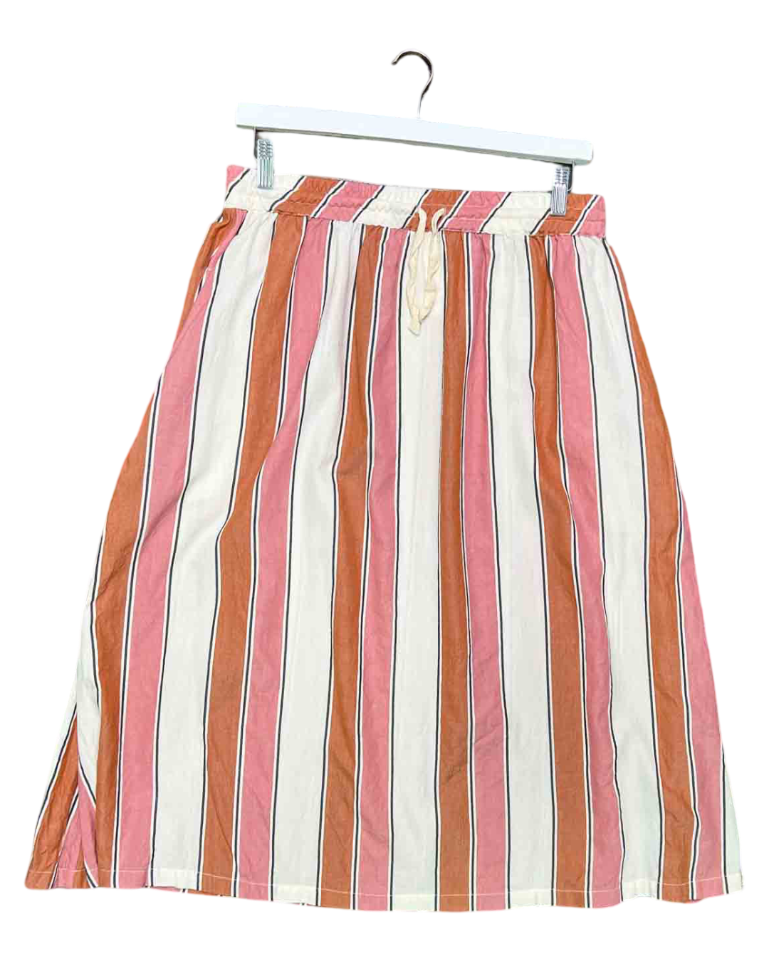 Size 14 | Nancybird Pink and White Striped Skirt