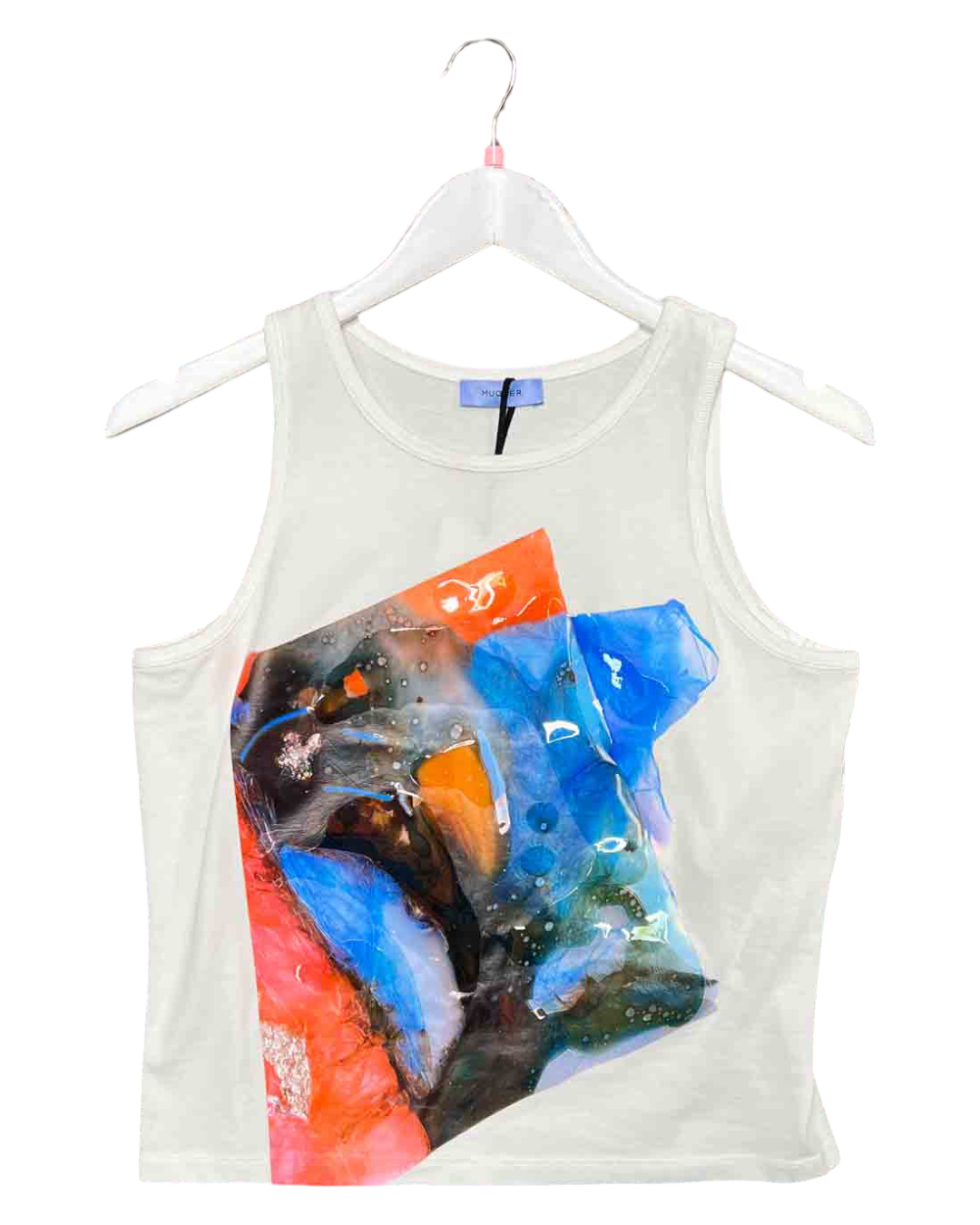 Size M | Mugler 1000 Blanc Optique Top NWT