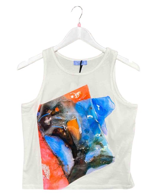 Size M | Mugler 1000 Blanc Optique Top NWT