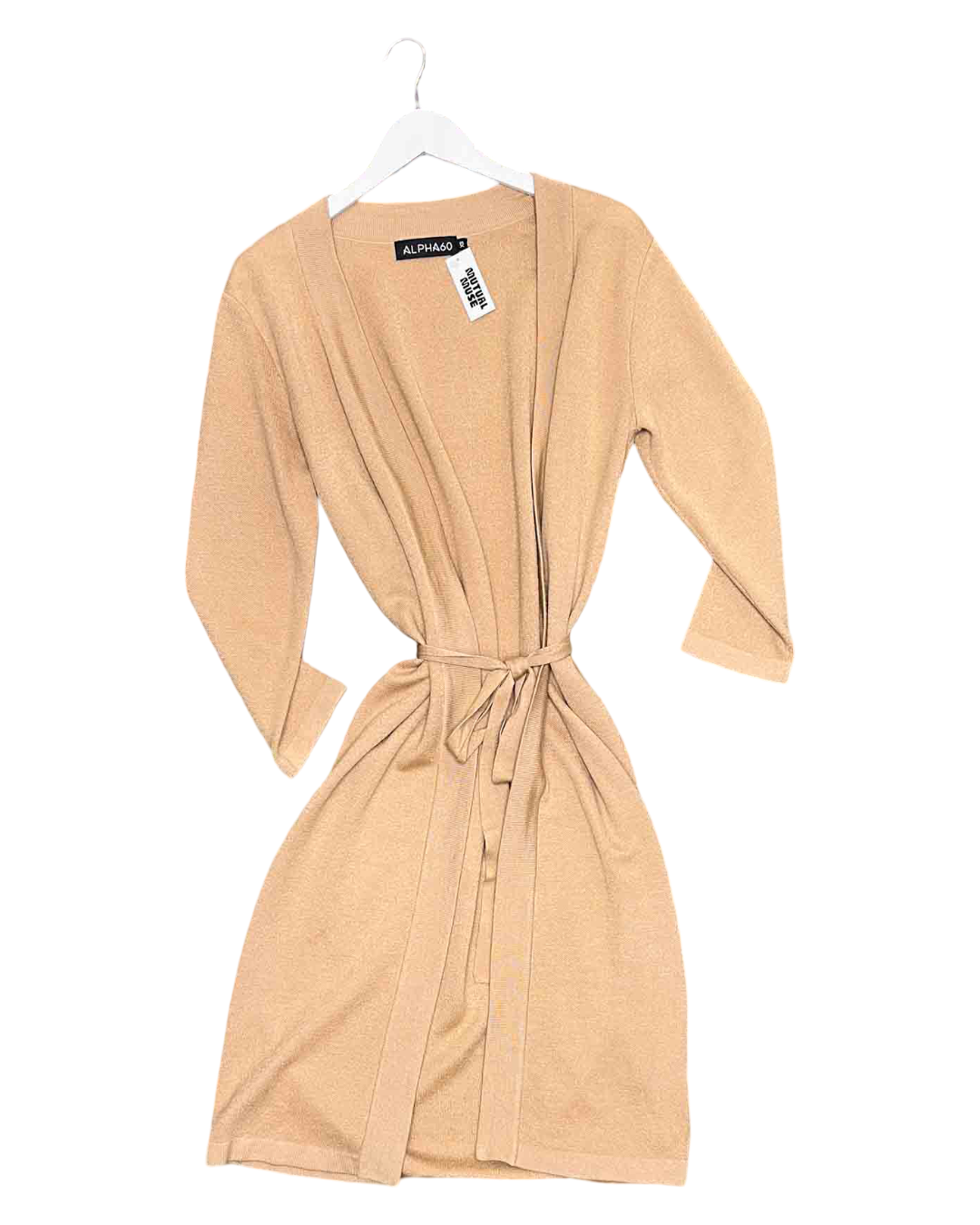 Size XS | Alpha60 Sand Merino Wool Blend Cardigan