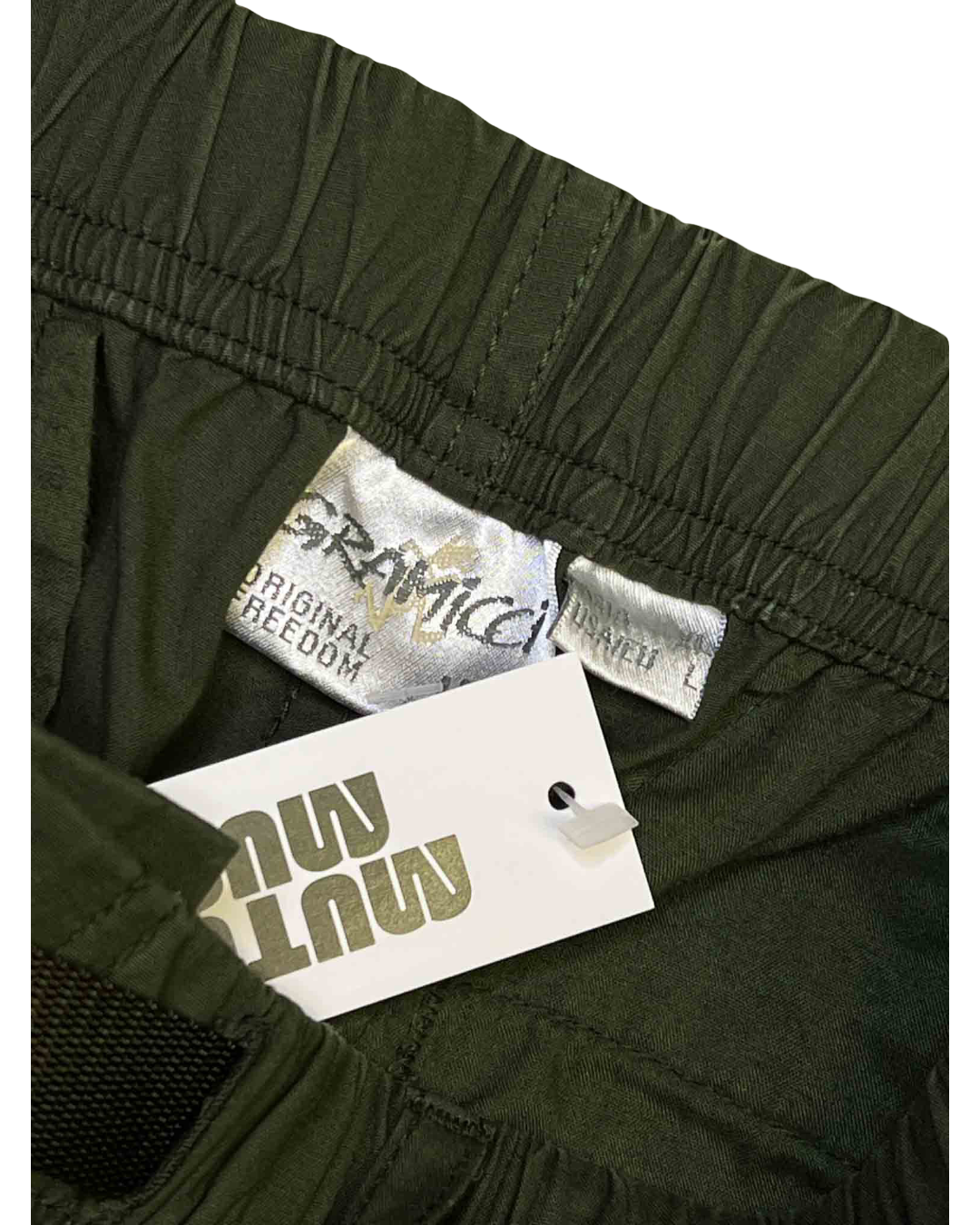 Size XL | Gramicci Olive Nylon Packable Track Pants