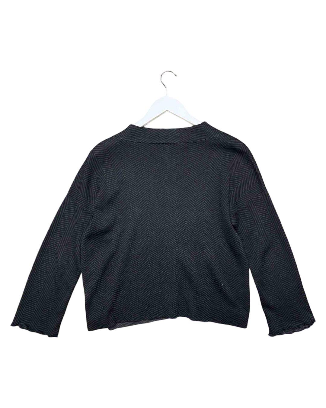 Size XS | Eileen Fisher Silk/ Organic Cotton Zig Zag Top