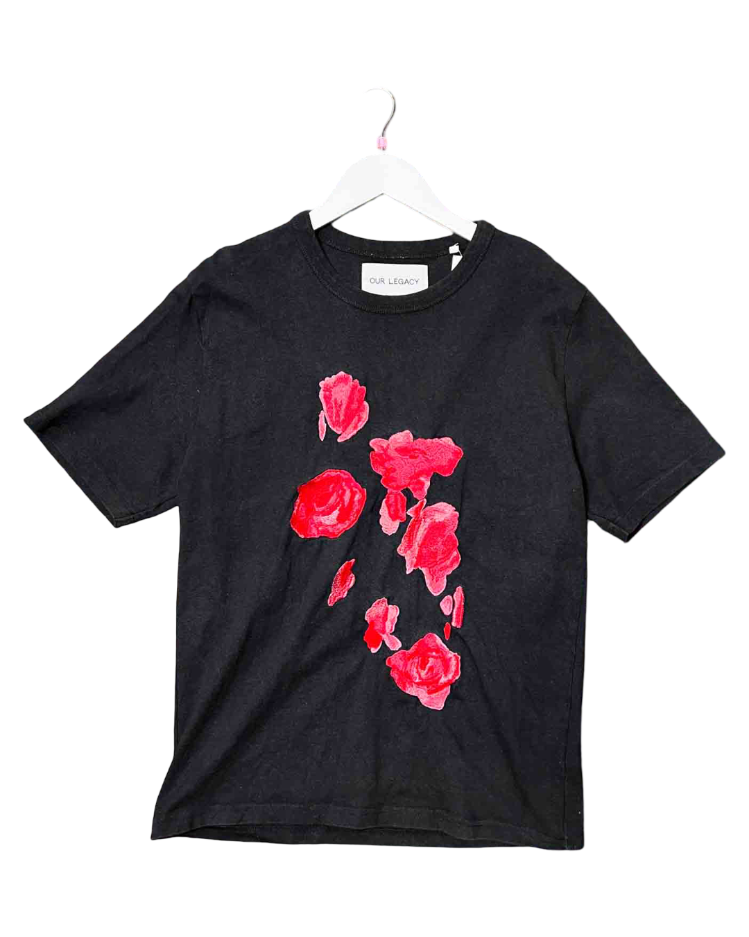Size 48 (M) | Our Legacy Floral / Rose Embroidered T-shirt