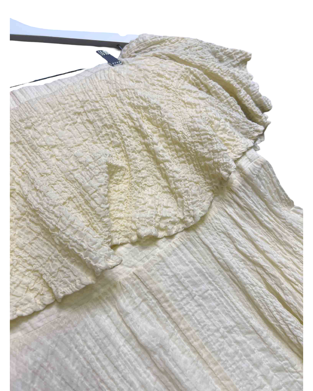Size 14 | Kitx Ivory Cotton Textured Midi Dress