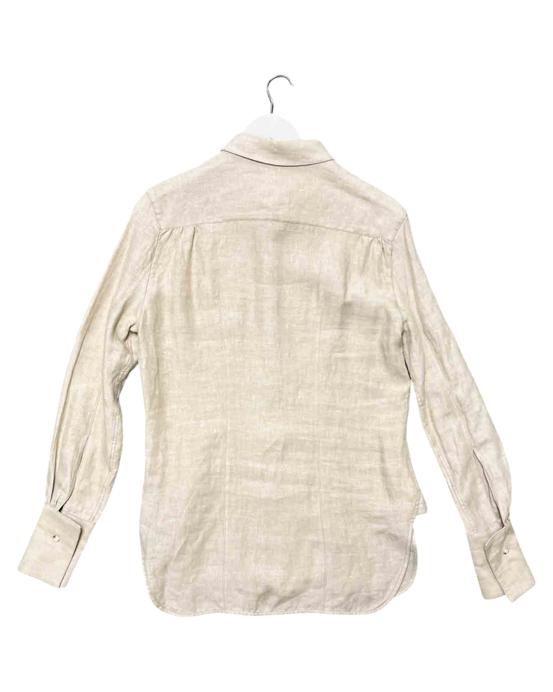 Size 2 (10) | Bassike Beige Linen Top