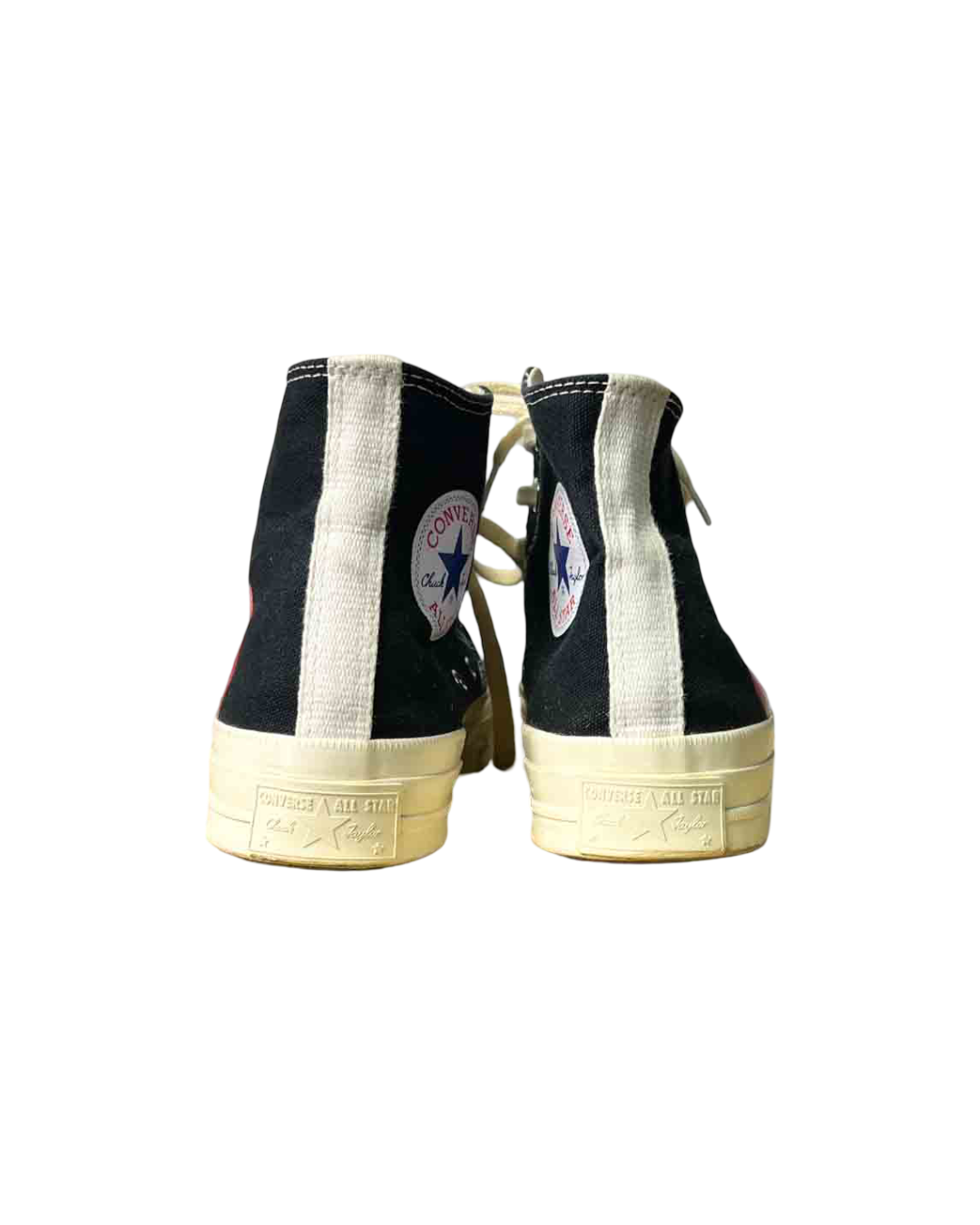 Size 37.5 | Converse x CDG Black Hightop Sneakers