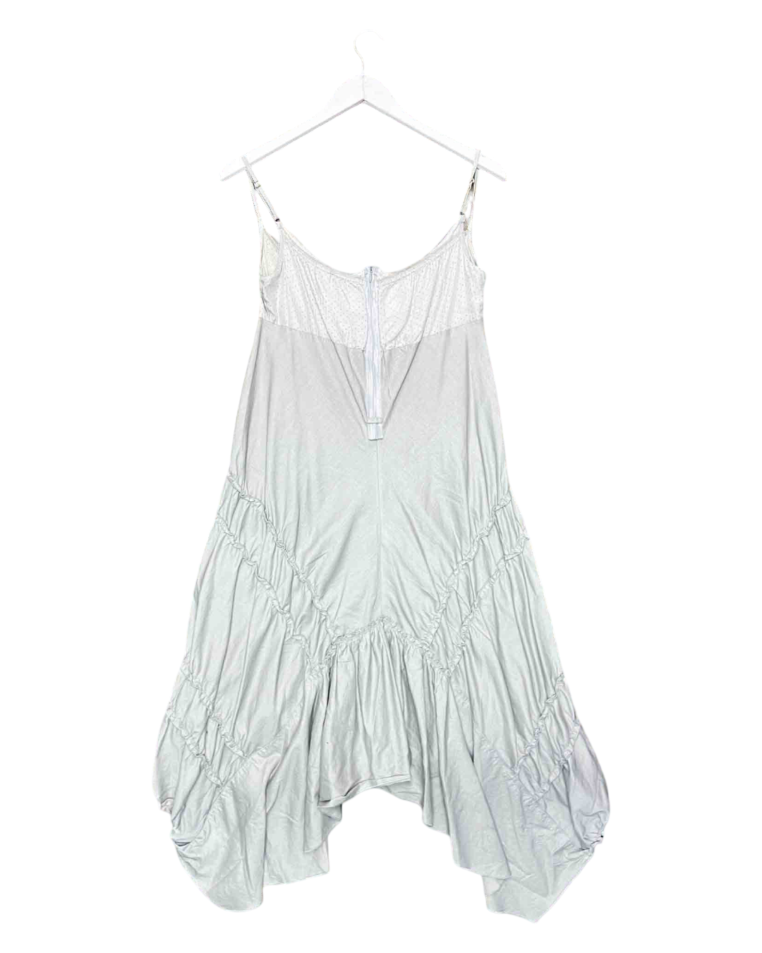 Size S/M | Cop Copine Grey Cotton Tiered Ruffle Dress