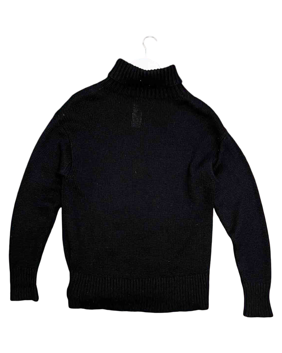 Size 8 | Ena Pelly Black Wool Blend Turtle Neck Jumper