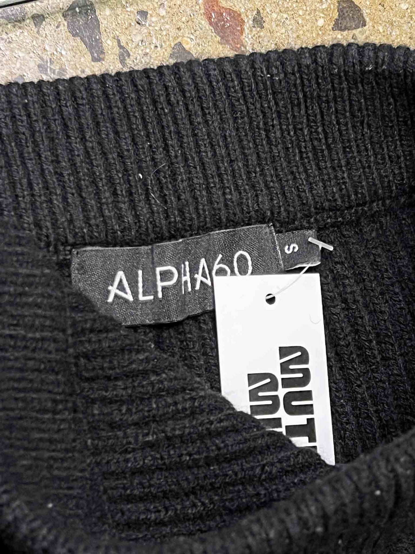 Size S | Alpha60 Black Merino Wool Midi Skirt