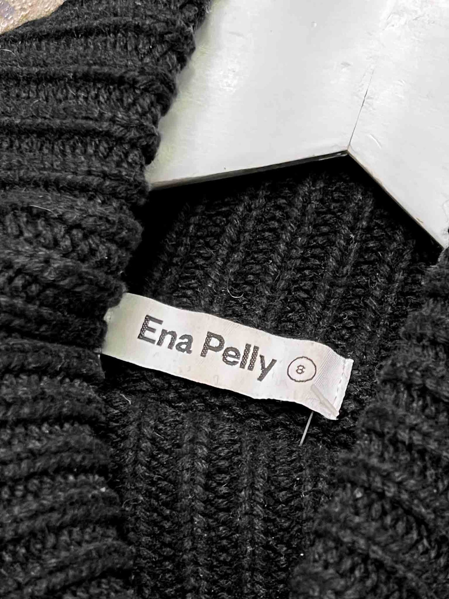Size 8 | Ena Pelly Black Wool Blend Turtle Neck Jumper
