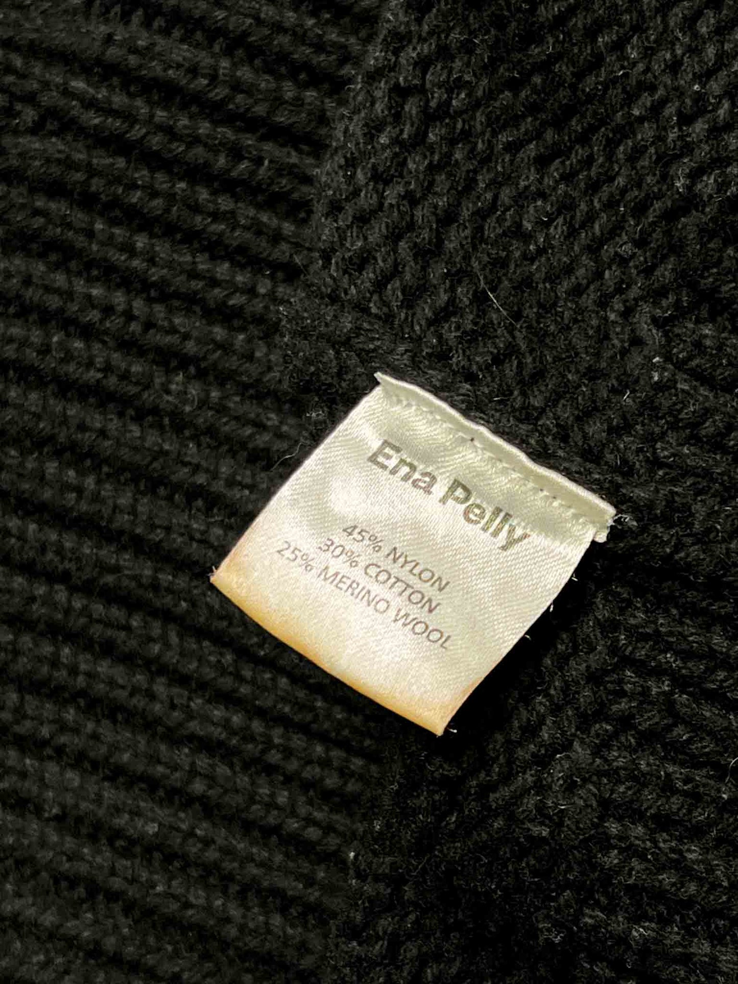 Size 8 | Ena Pelly Black Wool Blend Turtle Neck Jumper
