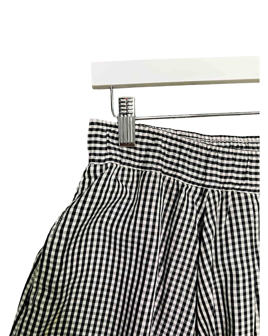 Size M | Kowtow Gingham Midi Skirt