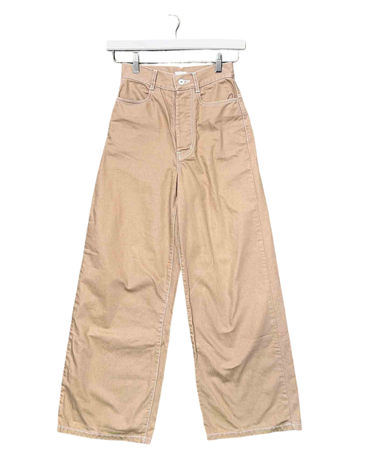 Size XXS | Kowtow Brown Organic Cotton Pants