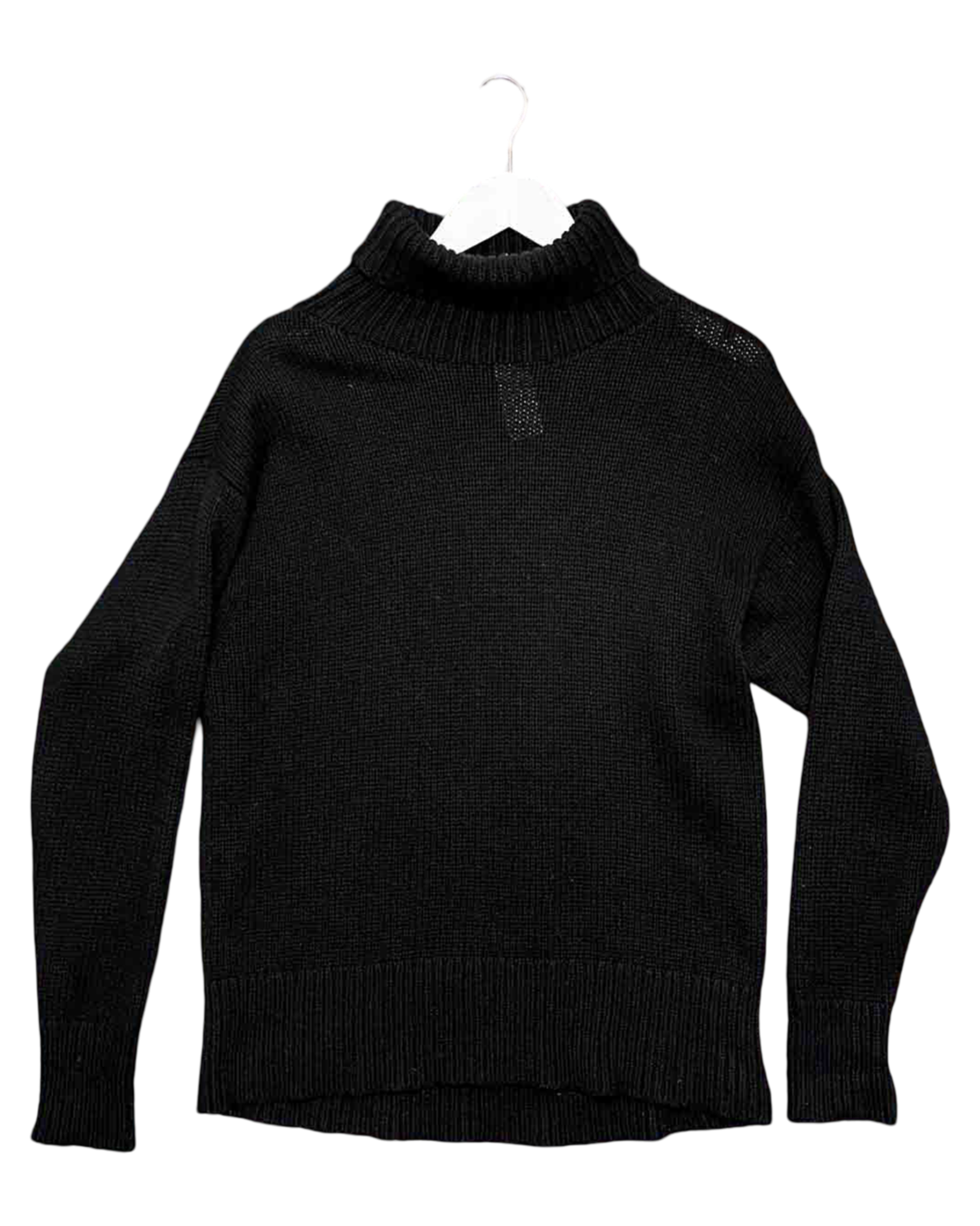 Size 8 | Ena Pelly Black Wool Blend Turtle Neck Jumper
