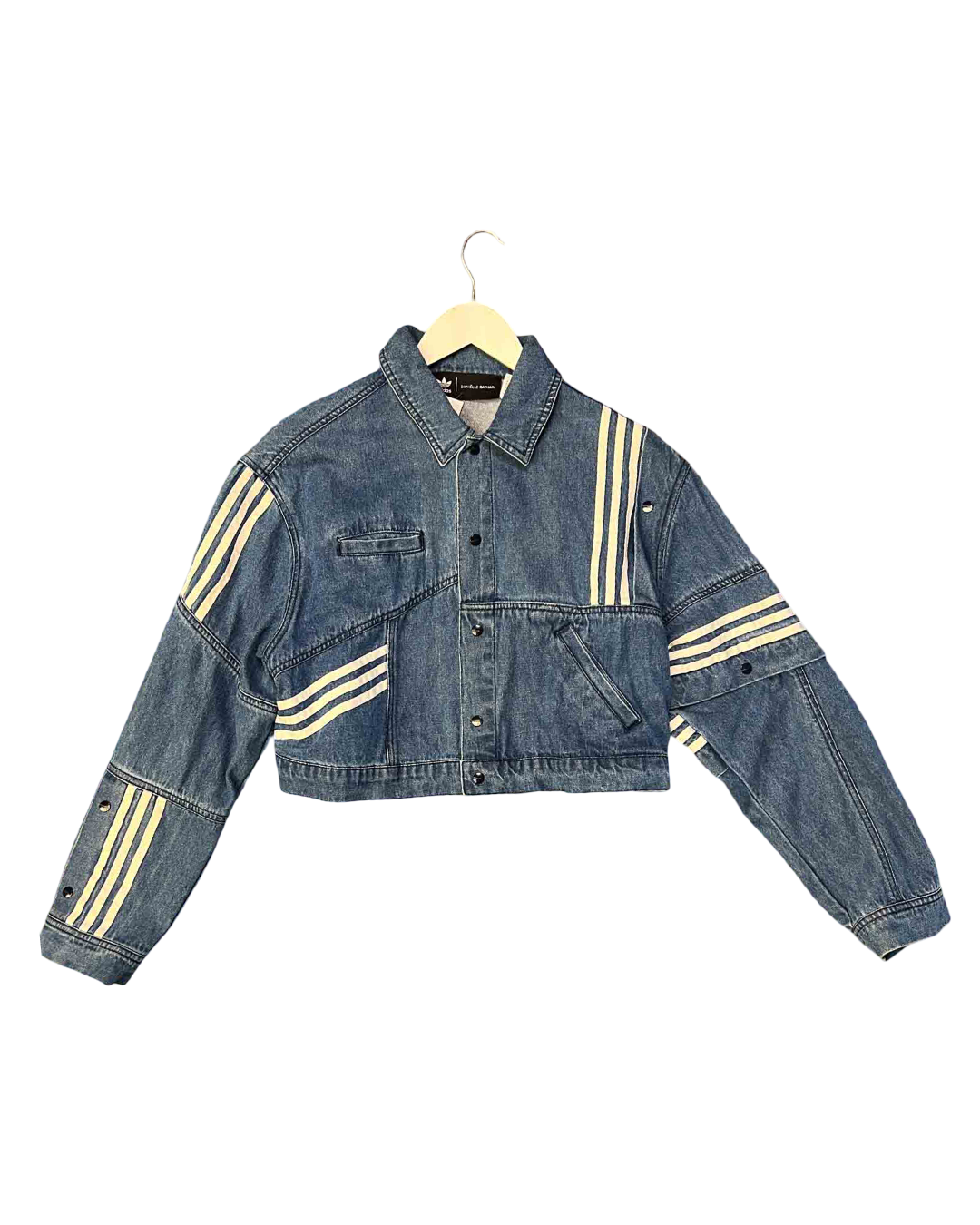 Size 10 | Adidas x Danielle Cathari Blue Denim Crop Jacket