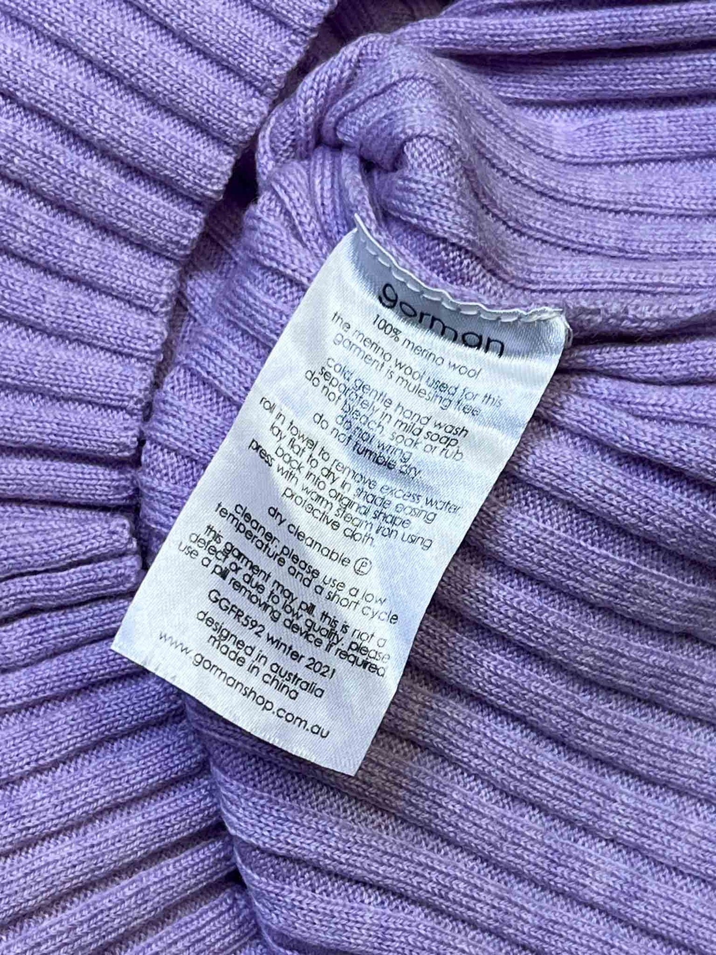 Size 6 (XS) | Gorman Meirno Wool Long-Sleeve Top