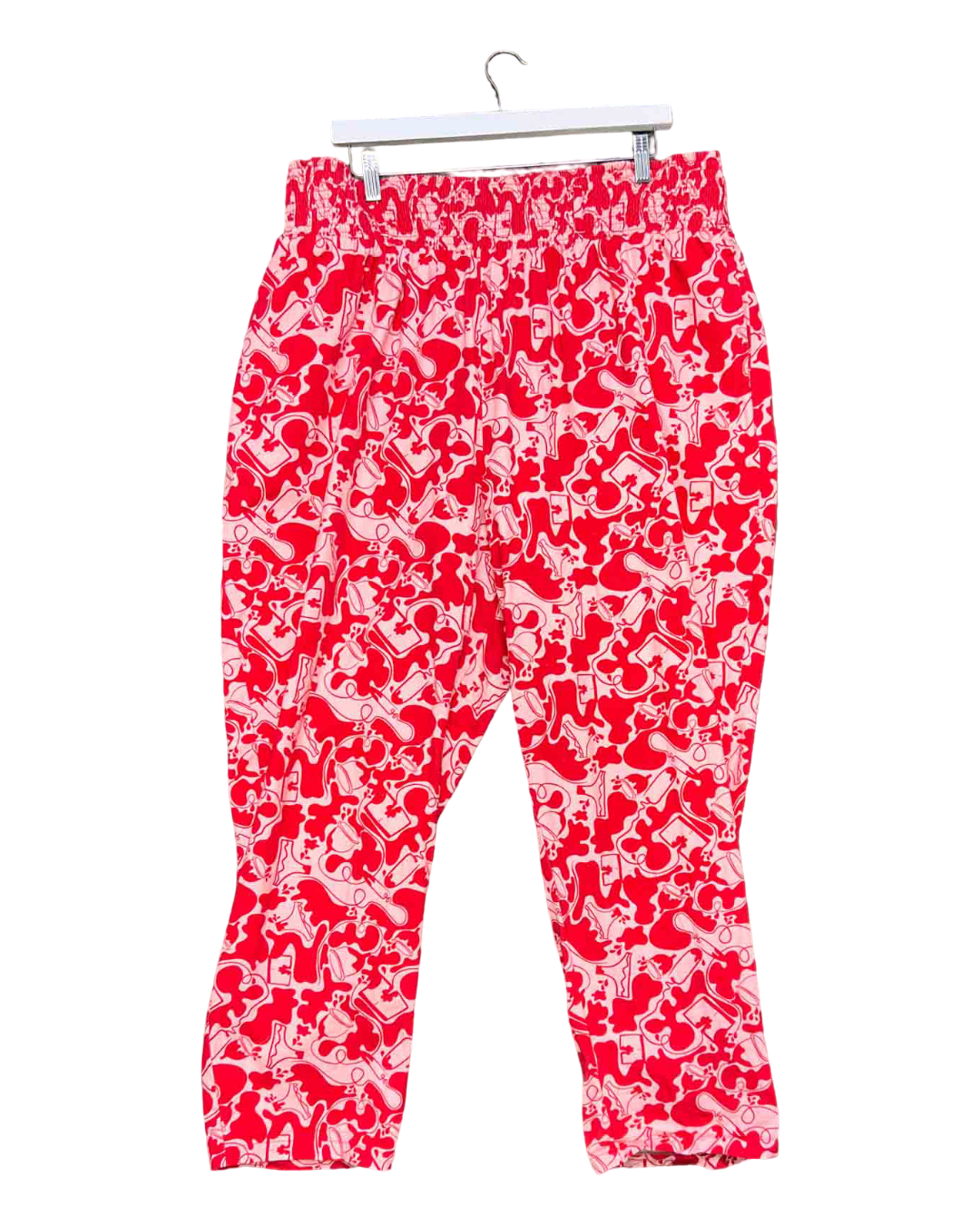 Size XL | Lucy & Yak Pink and Red Cycles Pants