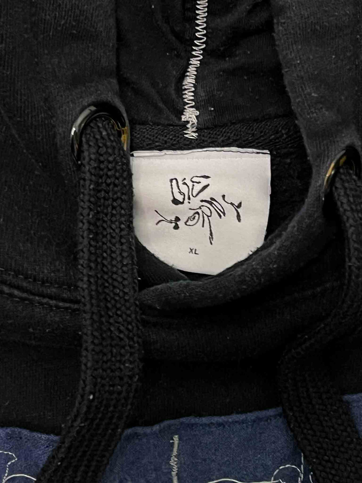 Size XL | Die Horny Black Patchword Jumper