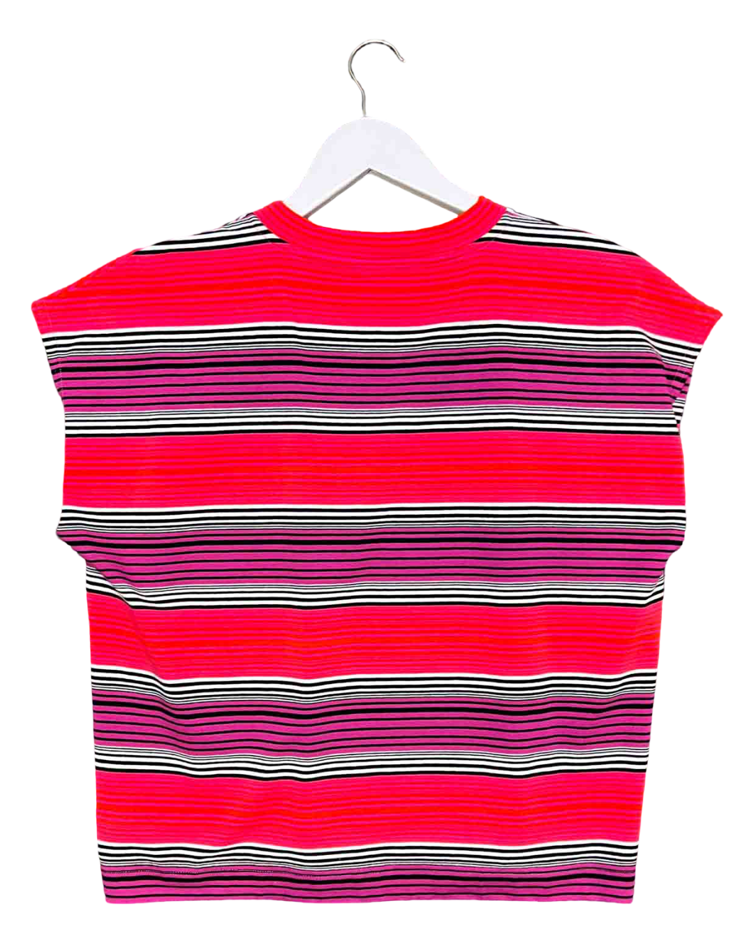 Size 8 | Obus Pink Stripe Muscle Tank