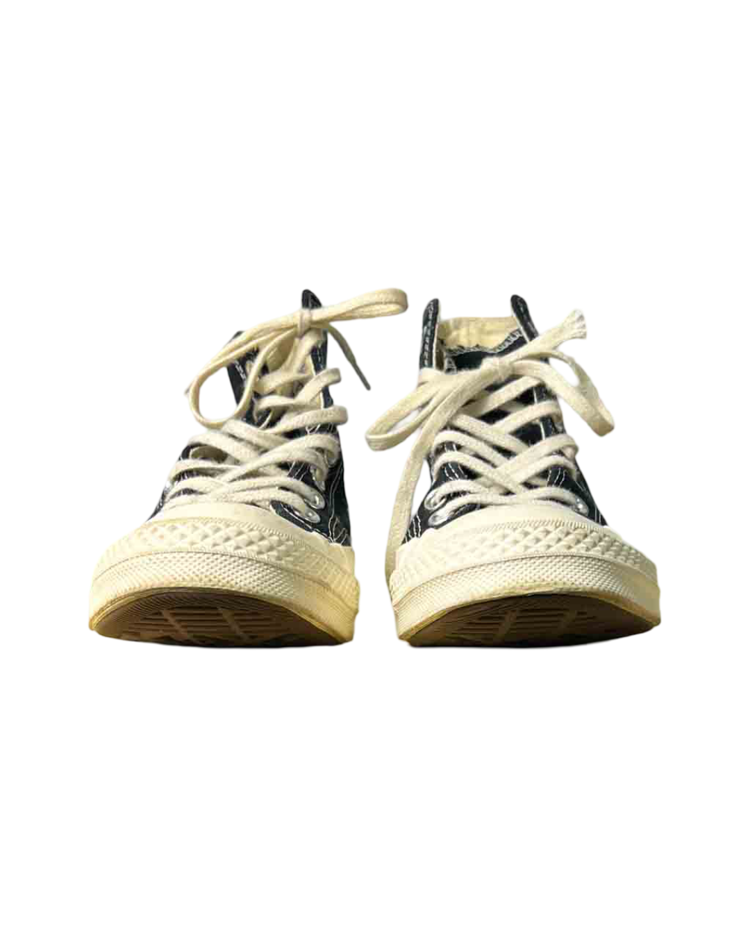 Size 37.5 | Converse x CDG Black Hightop Sneakers