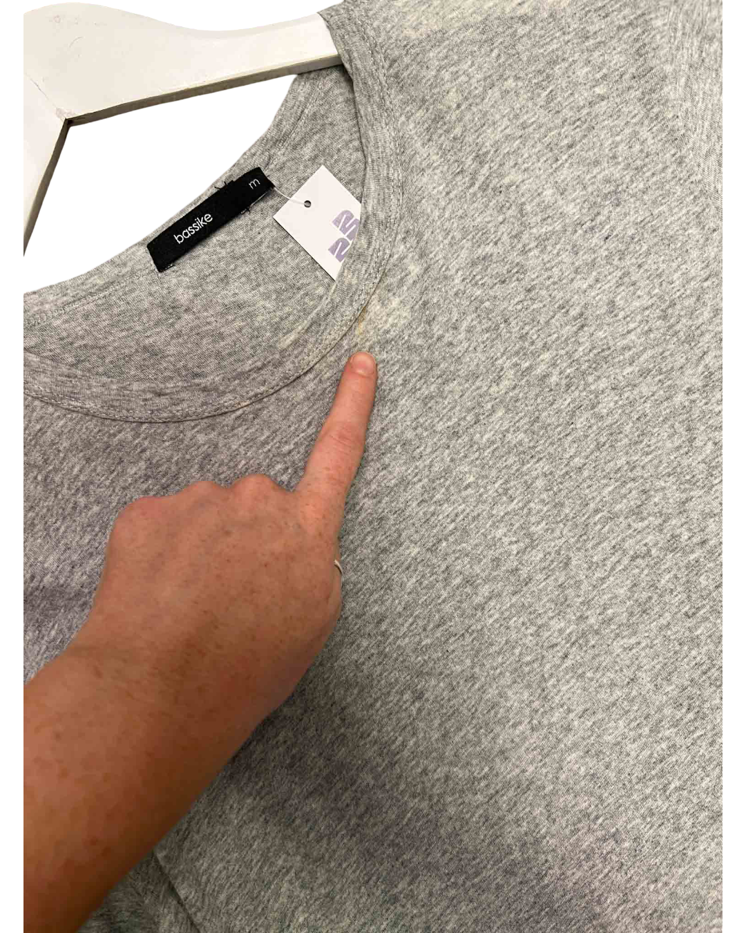 Size M | Bassike Grey Cotton T-shirt Dress