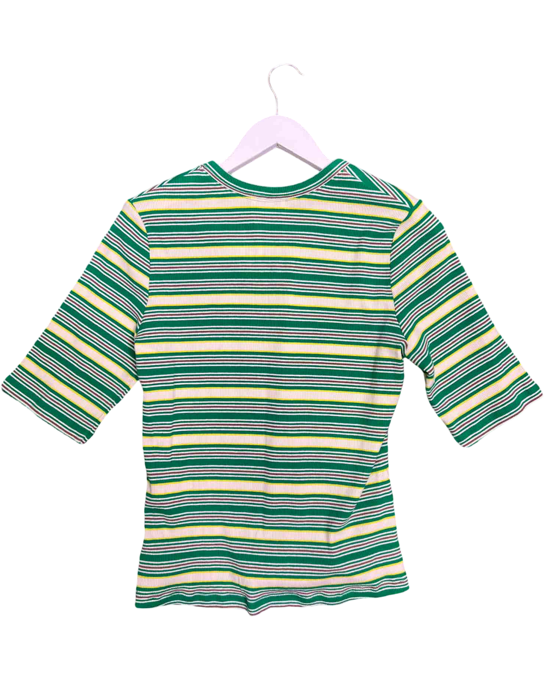 Size 14 | Obus Striped Ribbed Jersey Top
