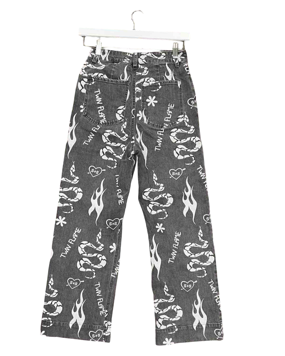 Size XS/S | Summi Summi Twin Flame Print Jeans