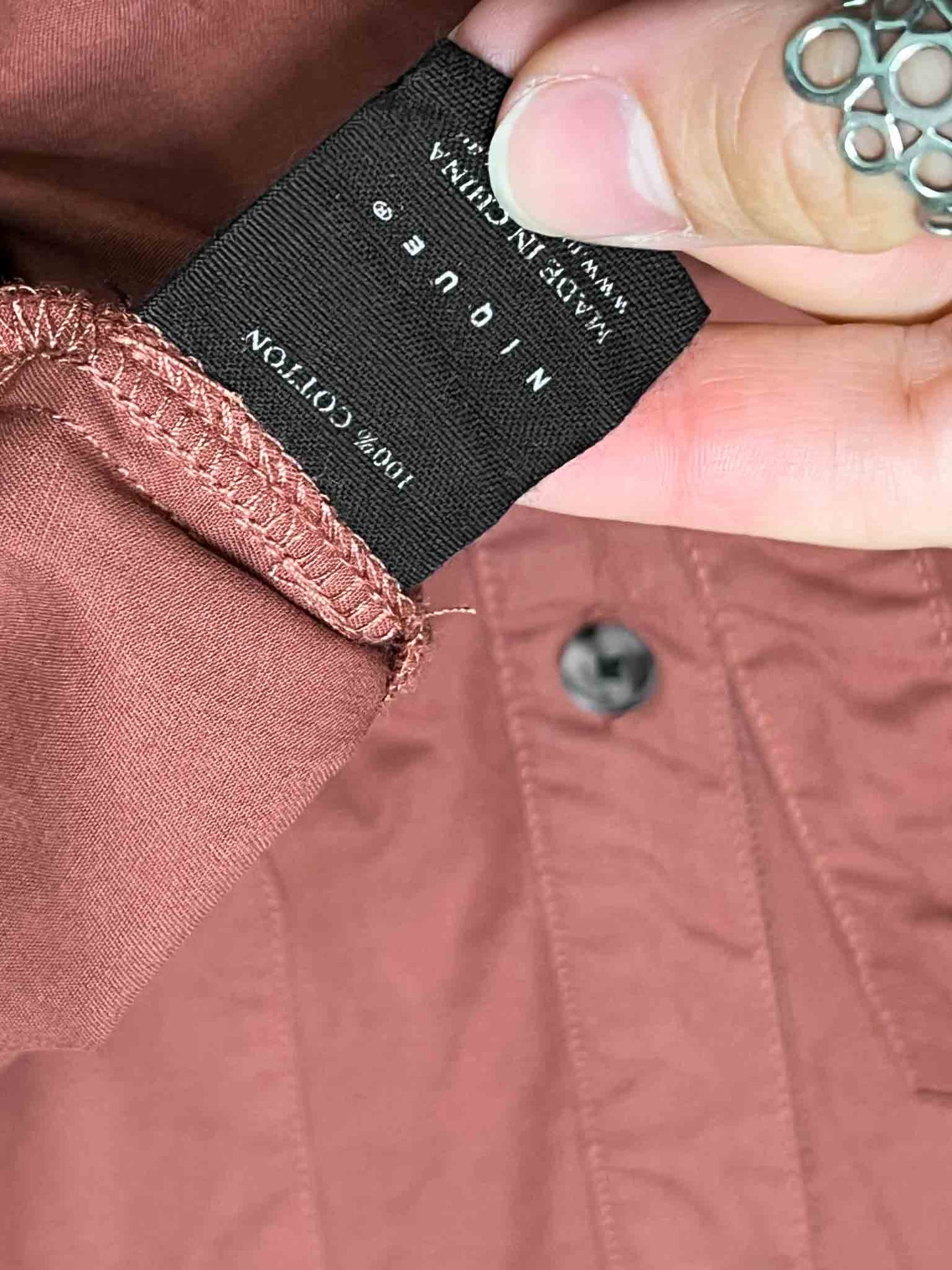 Size XXL | Nique Burgundy Cotton Shirt