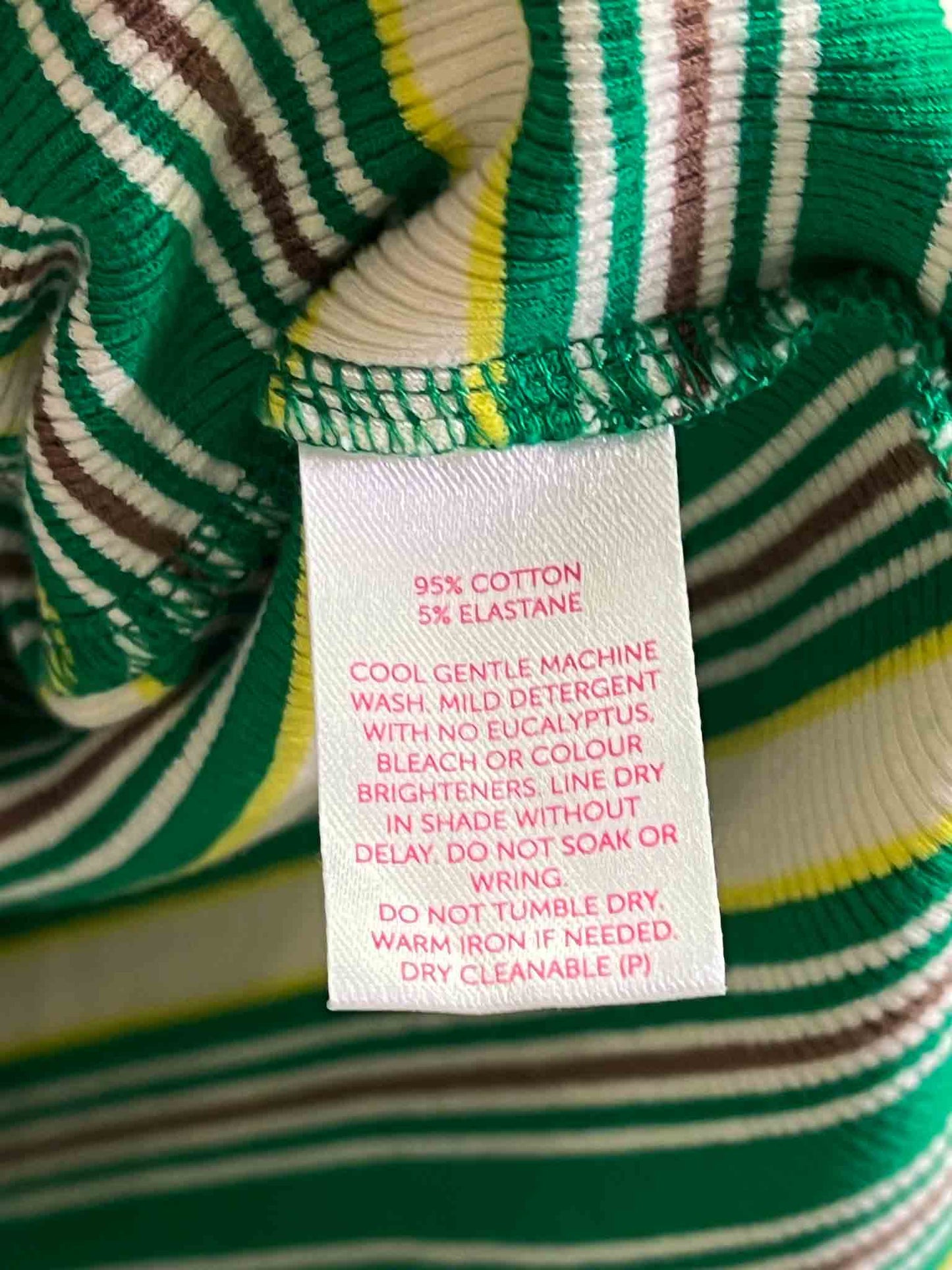 Size 14 | Obus Striped Ribbed Jersey Top