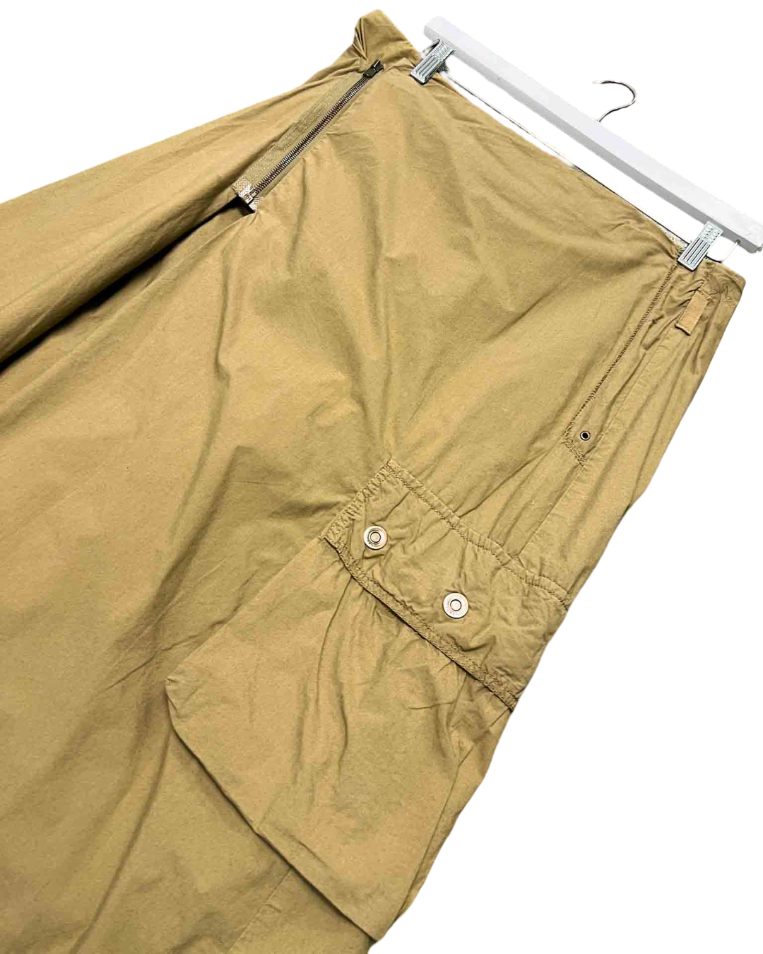 Size 10 | IKKS Cotton Cargo Utility Midi Skirt