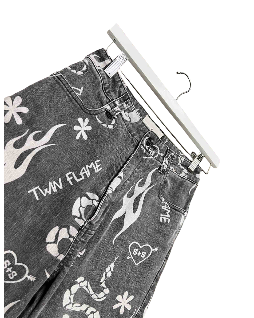 Size XS/S | Summi Summi Twin Flame Print Jeans