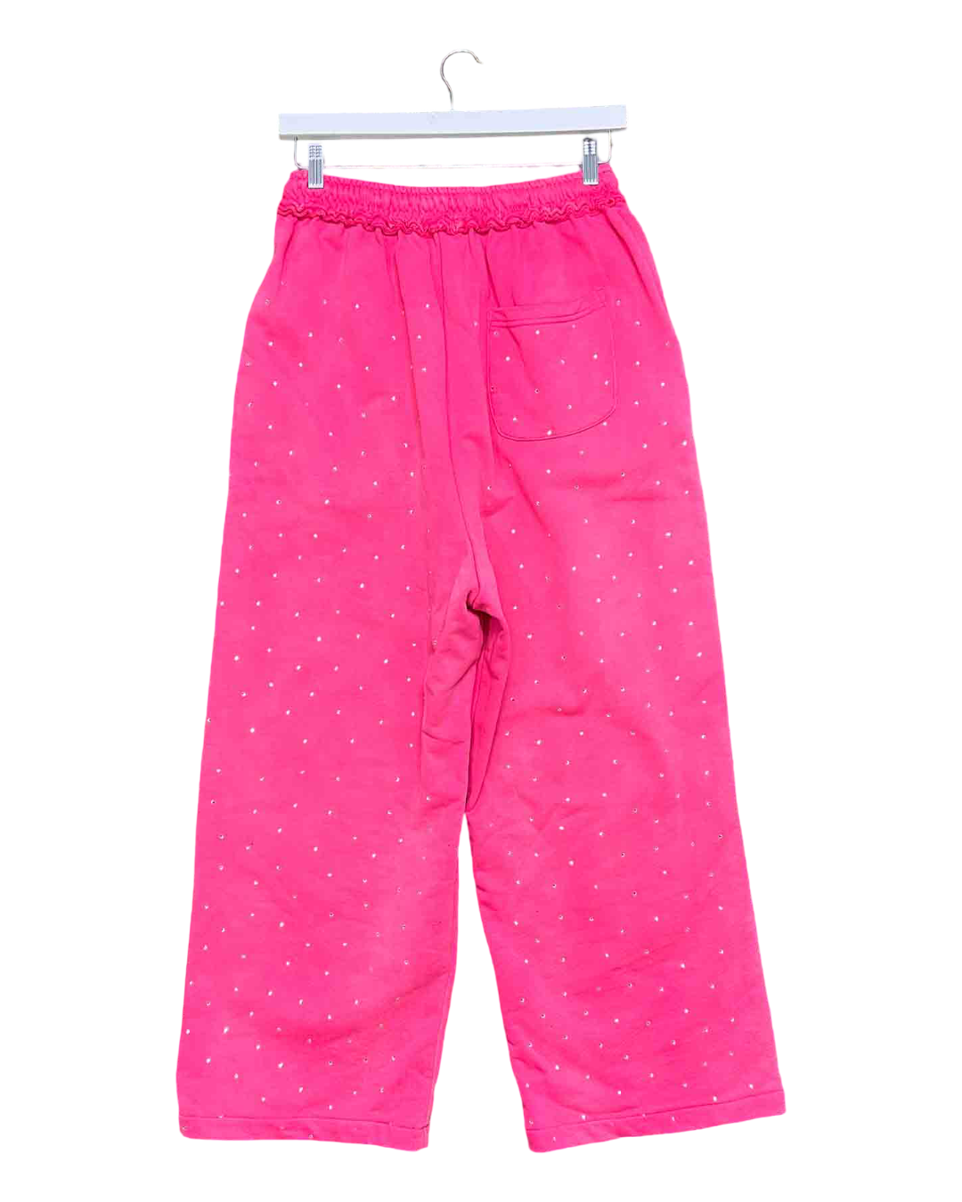 Size M | Grailz Pink Bedazzled Track Pants