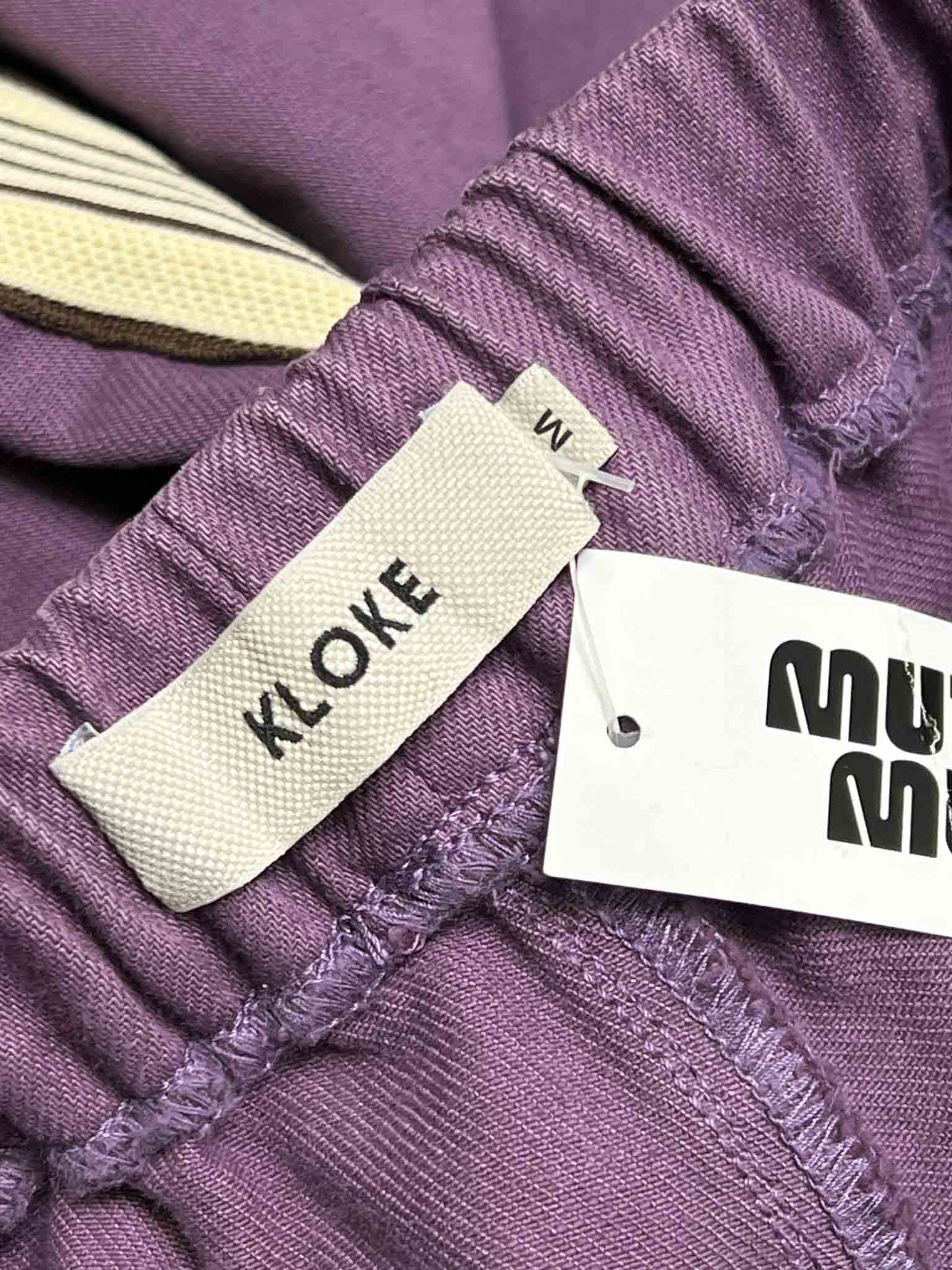 Size M | Kloke Purple Denim Track Pants