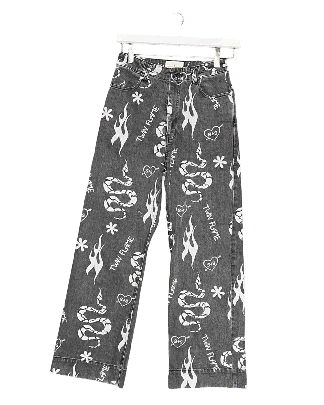 Size XS/S | Summi Summi Twin Flame Print Jeans