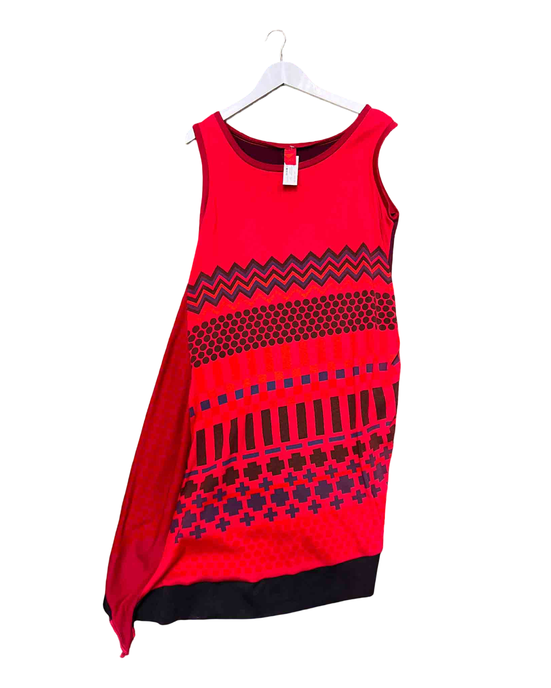 Size XL | FOOL Red Patterned Dress