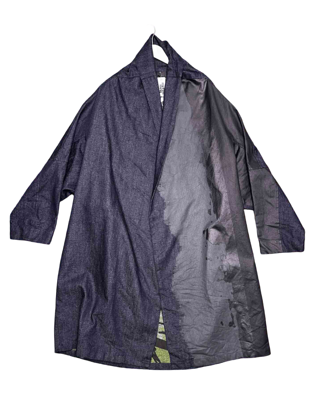 Size M | Moyuru Painted Denim Duster Coat NWT