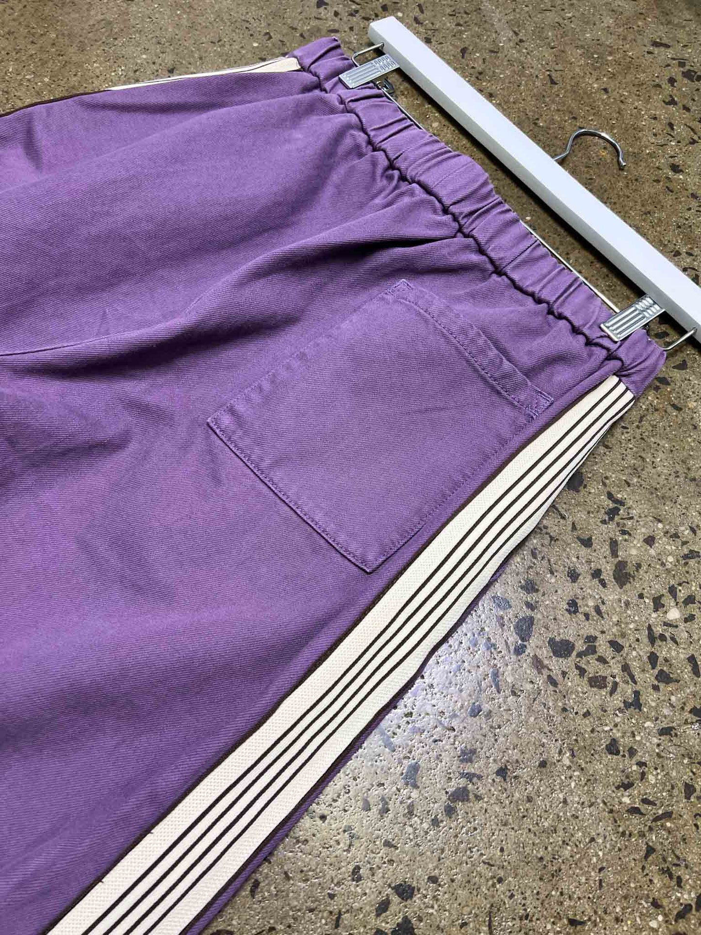 Size M | Kloke Purple Denim Track Pants