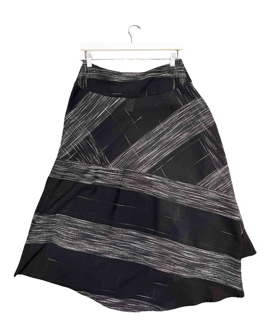 Size M |  Papershadow Boxy Mutli Panel Midi Skirt