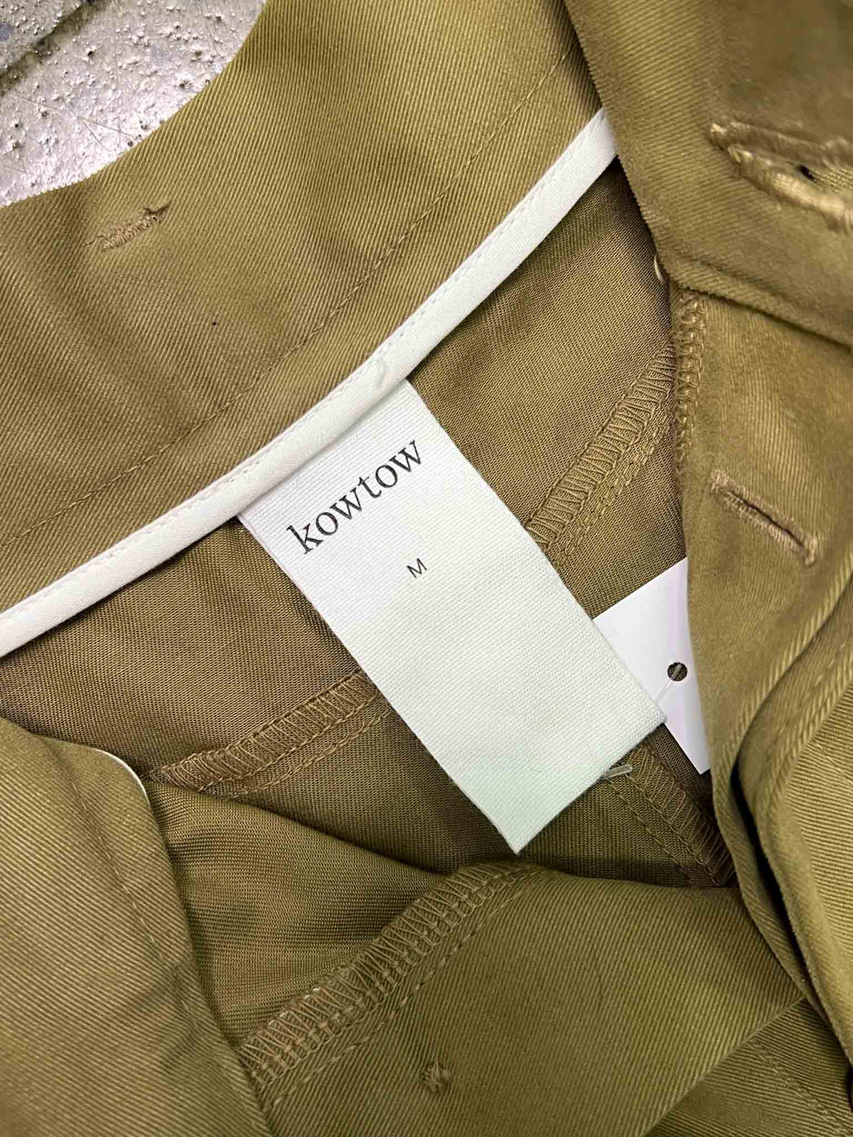 Size M | Kowtow Khaki Cotton Bermuda Shorts