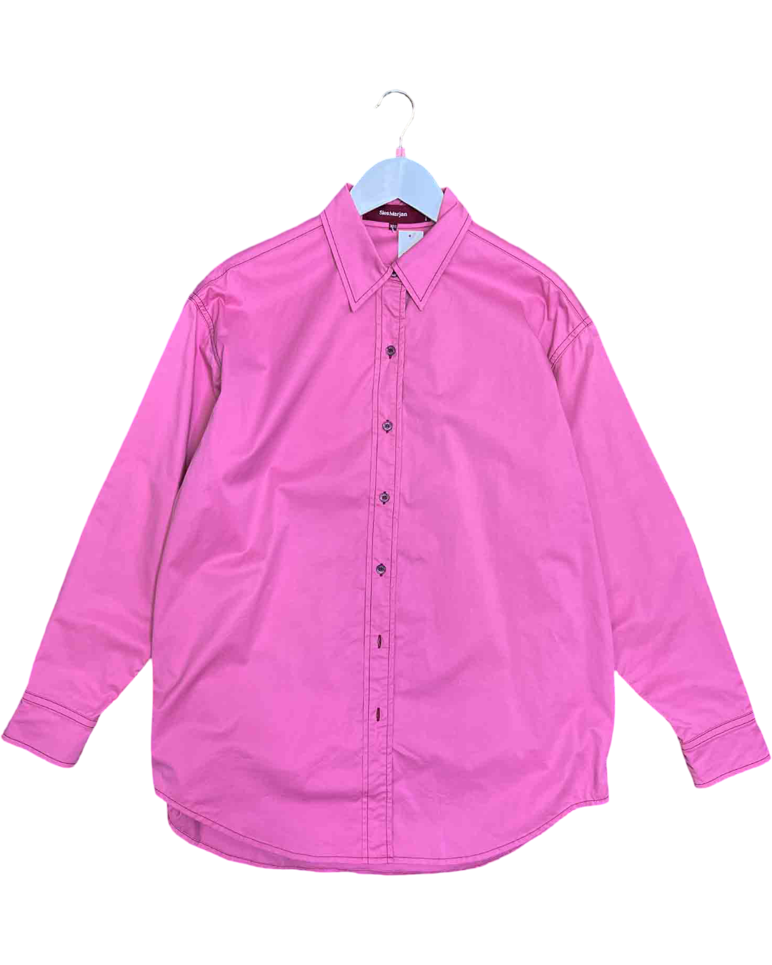 Size XS/S | Sies Marjan Pink Sander Washed Iridescent Shirt
