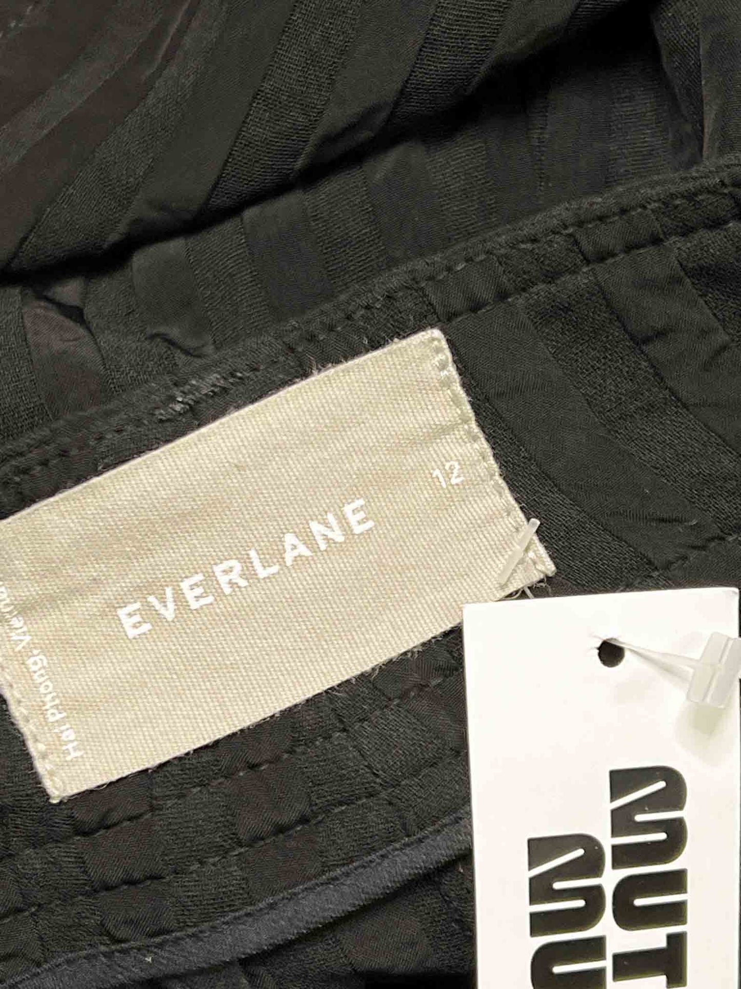 Size 12 | Everlane Black Ribbed Trousers