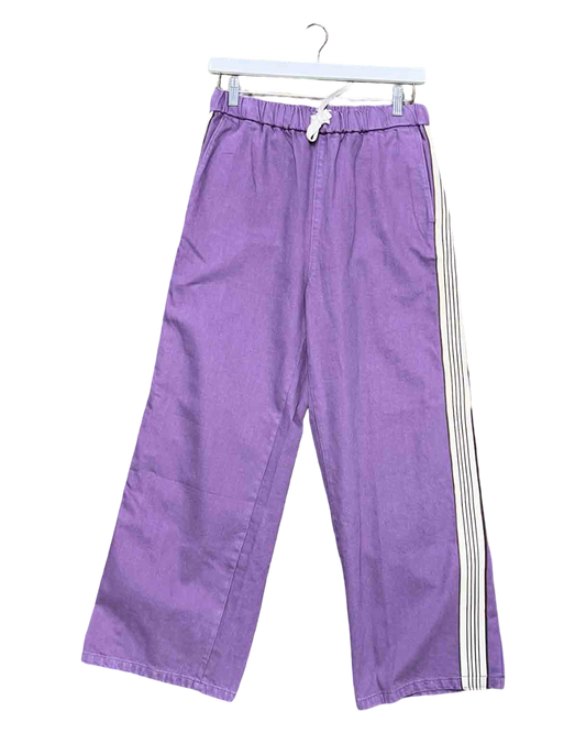 Size M | Kloke Purple Denim Track Pants