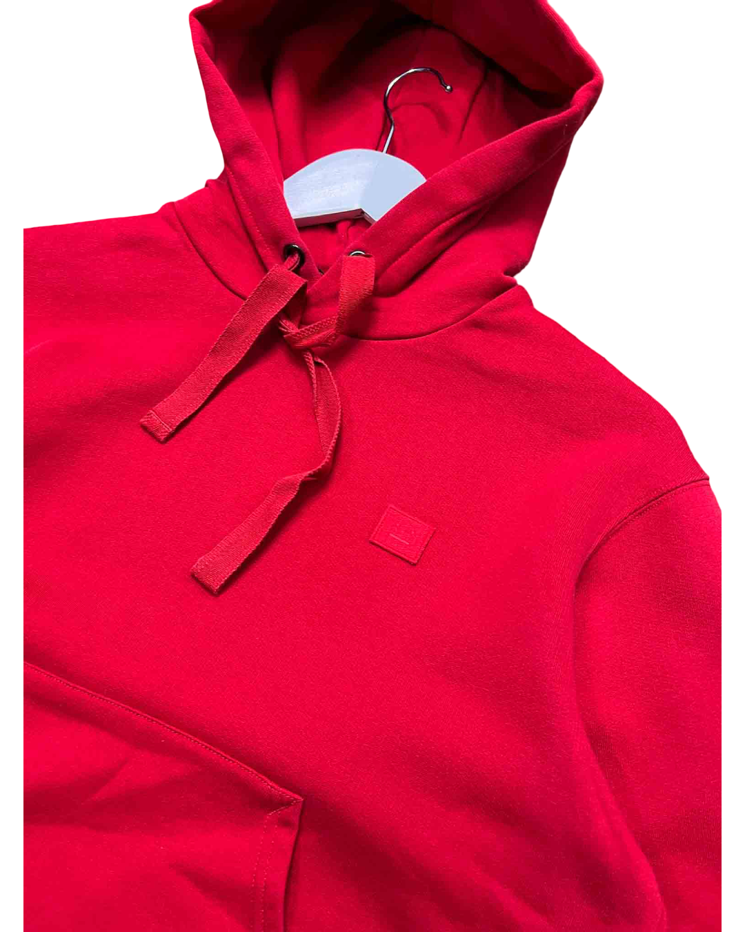Size XS | Acne Studios Red Face Patch Hoodie